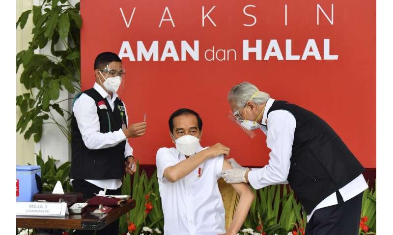 Indonesia starts mass COVID-19 vaccinations with president