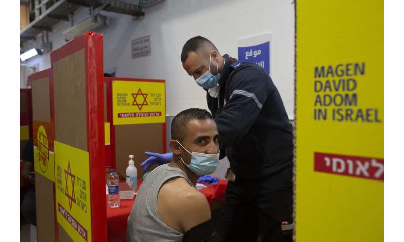 以色列庆祝第500万次冠状病毒疫苗接种