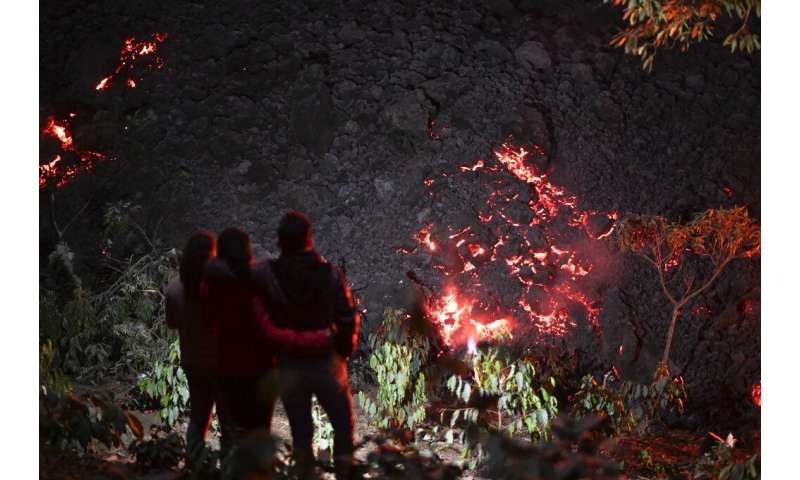 Las autoridades aconsejaron a las personas que se mantengan alejadas del cráter del volcán Pacaya y los flujos de lava