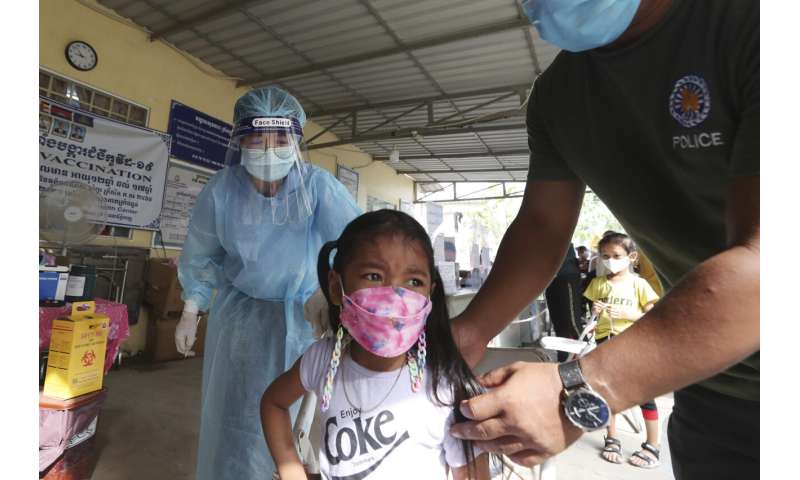 Cambodia, starting to reopen, begins vaccinating 5-year-olds