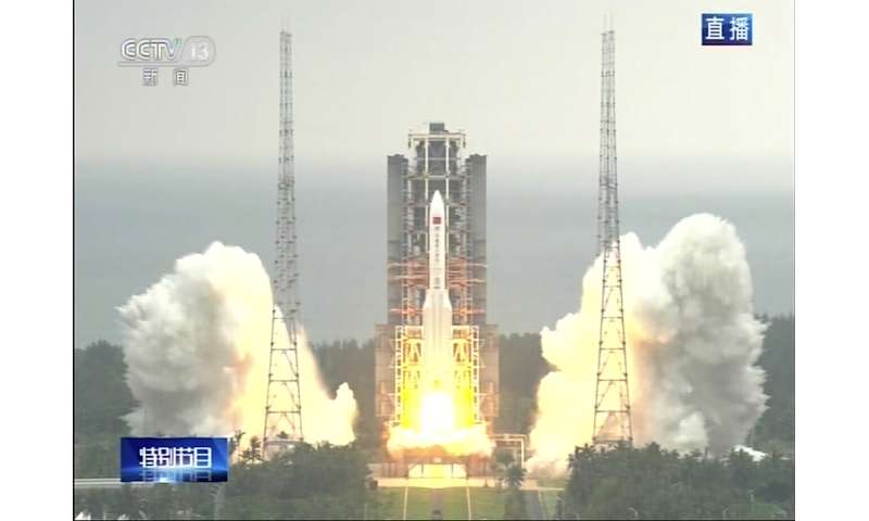 China launches main part of its 1st permanent space station