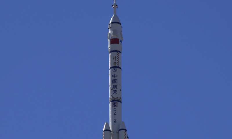 Chinese crew enters new space station on 3-month mission
