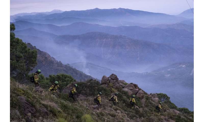 Crews in southern Spain face 'complex' wildfire for 5th day
