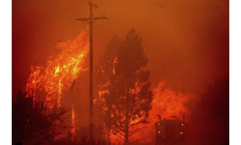 Devastating wildfires advancing through Northern California