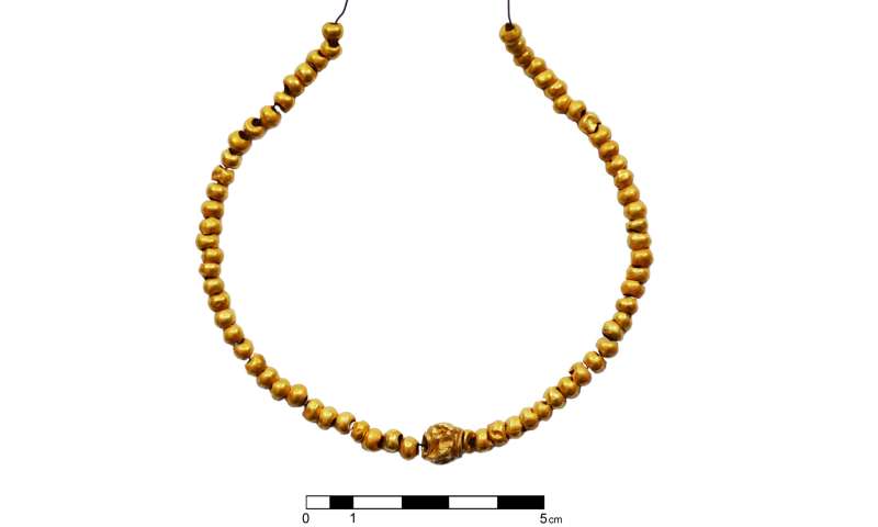 Gold jewellery from the time of Nefertiti found in Bronze Age tombs in Cyprus