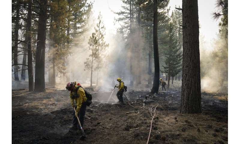 Lake Tahoe resort city OK for now, wildfire fight not over