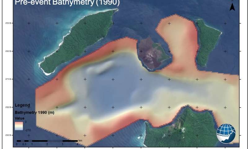 Megablocks on the seafloor reveal that half of Anak Krakatau island collapsed causing the 2018 Sunda Strait tsunami