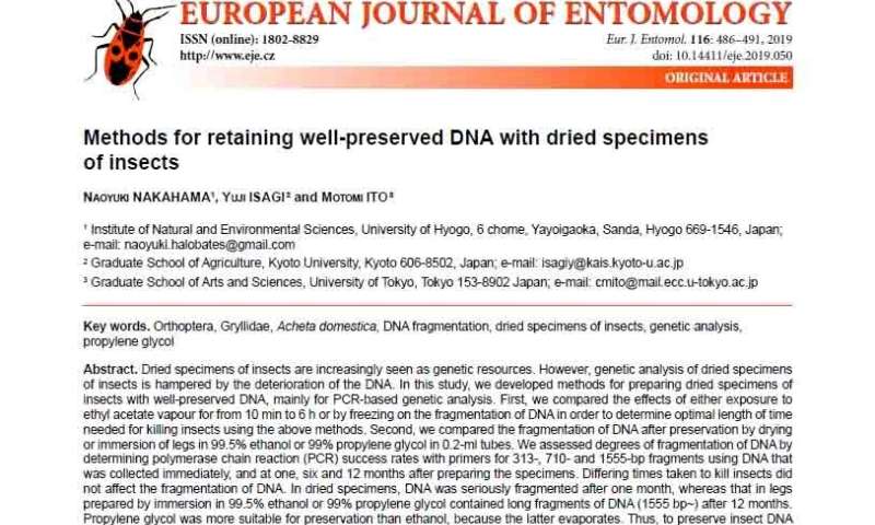 Predatory periodical stole scientific paper from European Journal of Entomology