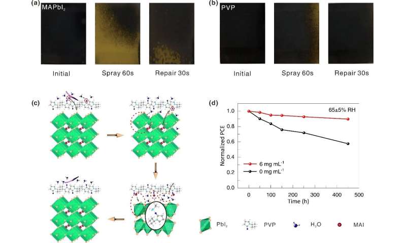 Researchers develop self-healing perovskite solar cell