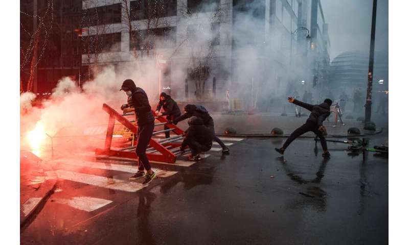 Restrictions have caused violent protests in several European cities, most recently this weekend in Brussels