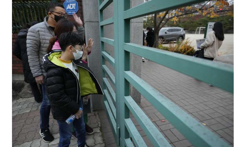 SKorea sees record virus jump as thousands take college exam