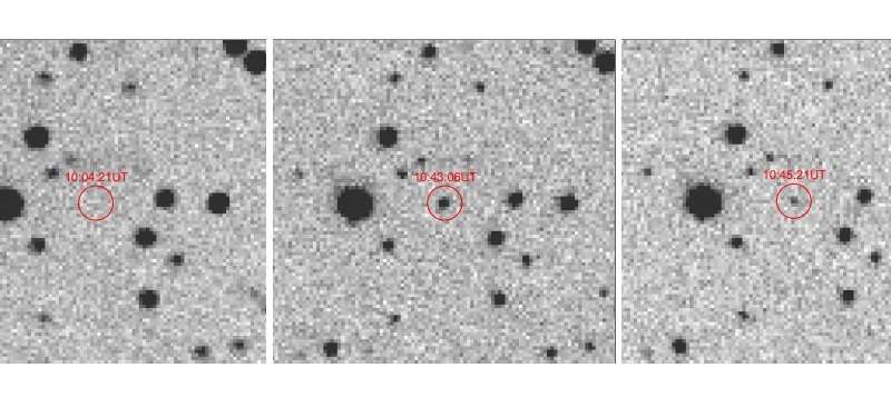 Hvězda SDSS J013333.08+003223.7, erupce
