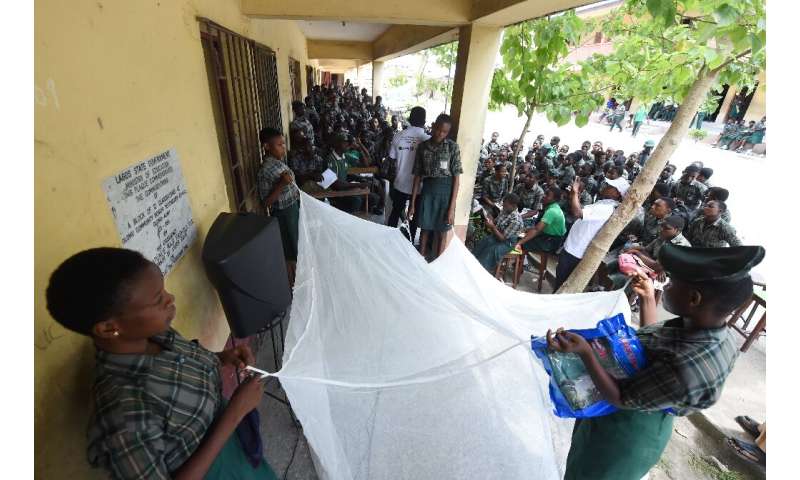 Treated mosquito nets are a part of malaria prevention