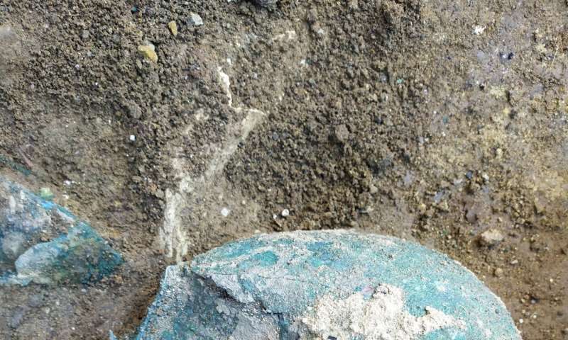 Ancient helmets, temple ruins found at dig in southern Italy