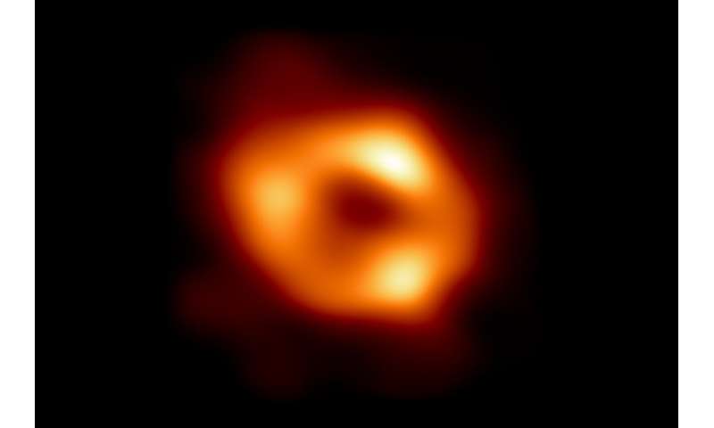 Astronomers snap first-ever image of supermassive black hole Sagitarrius A*