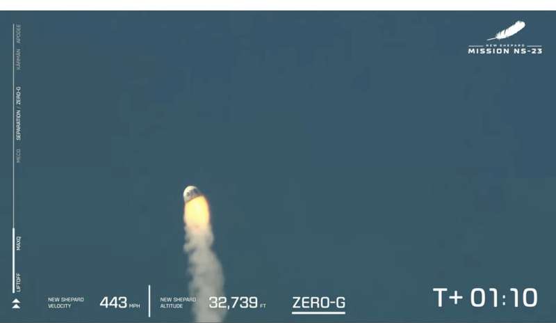 Bezos rocket crashes after liftoff, only experiments aboard