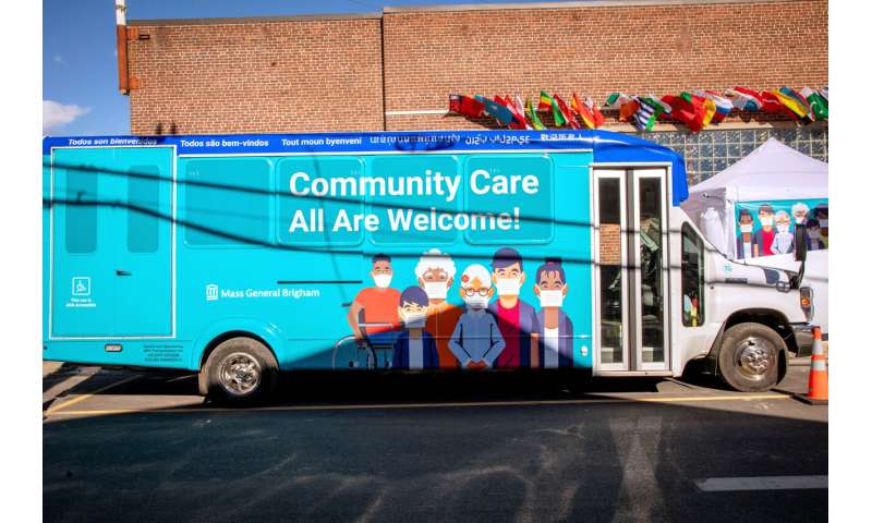 Data show Mass General Brigham's 'Clinics on Wheels' increased access to COVID-19 services for underserved populations