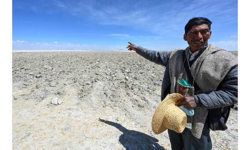Luis Valero, spiritual leader of Bolivia's Uru people around Lake Poopo, said the lake used to hold everything the community nee