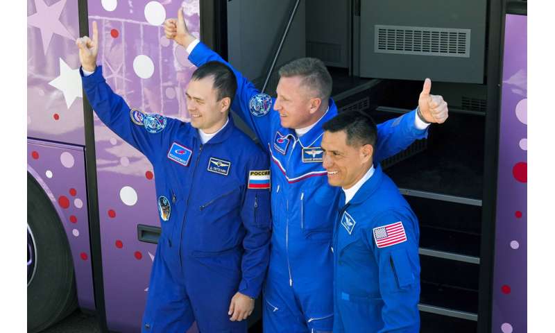 The space station gets 3 new residents after the Russian launch