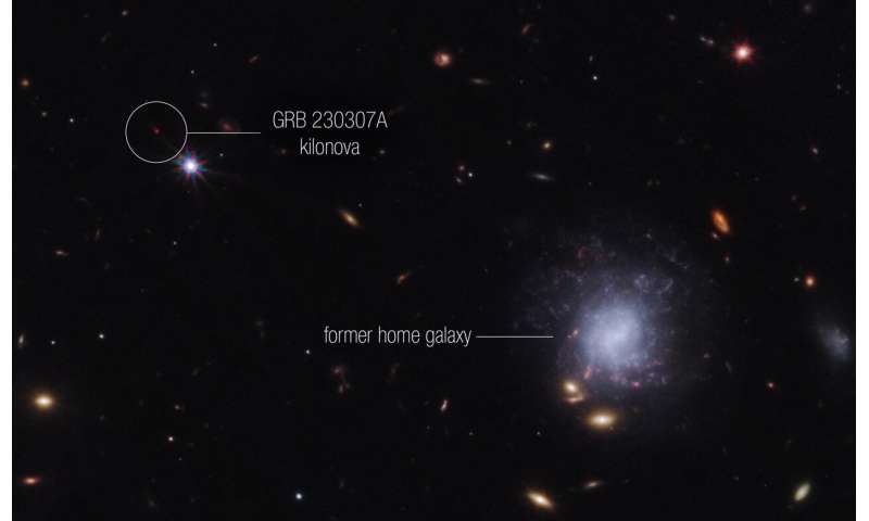 Astronomers witness heavy elements emerge after bright gamma-ray burst