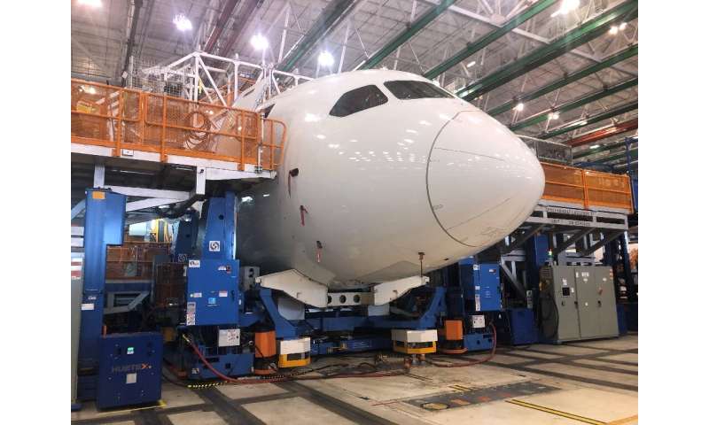 Boeing builds its 787 Dreamliner planes at a hanger in South Carolina