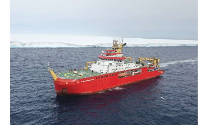 British research ship crosses paths with world's largest iceberg as it drifts out of Antarctica