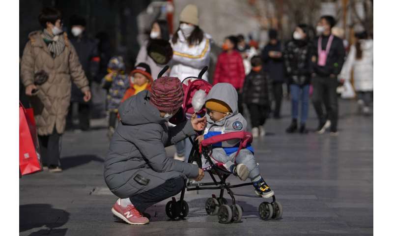 China records 1st population fall in decades as births drop