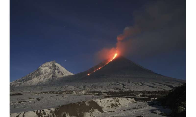 Eruption of Eurasia's tallest active volcano sends ash columns above a Russian peninsula