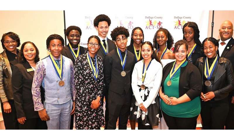 High school students working with Argonne and Fermilab qualify for the NAACP Olympics