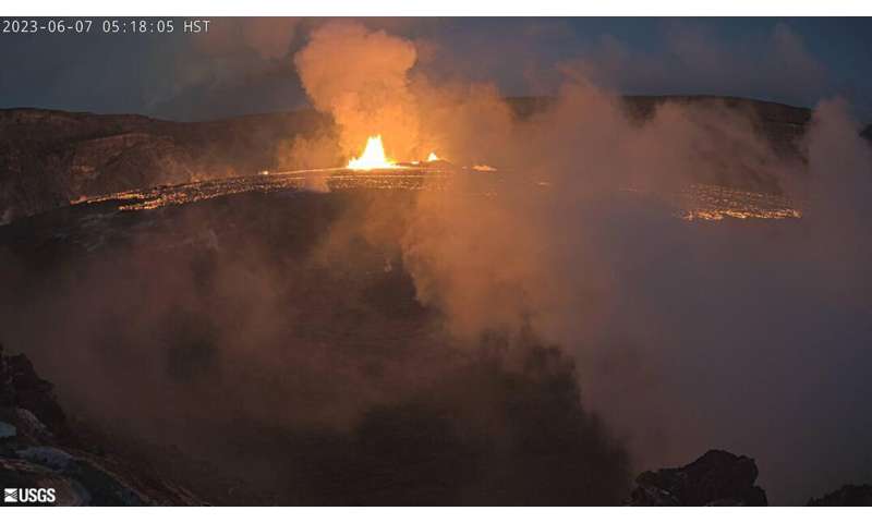 Kilauea, one of the world's most active volcanoes, begins erupting after 3-month pause