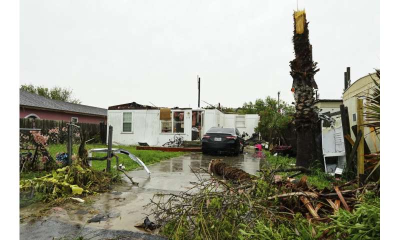 One killed as tornado hits south Texas near the Gulf coast, damaging dozens of homes