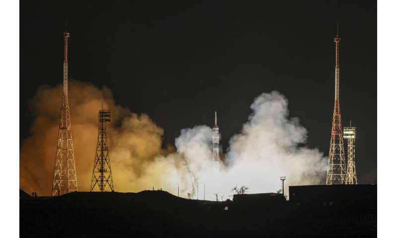 Russia launches rescue ship to space station after leaks