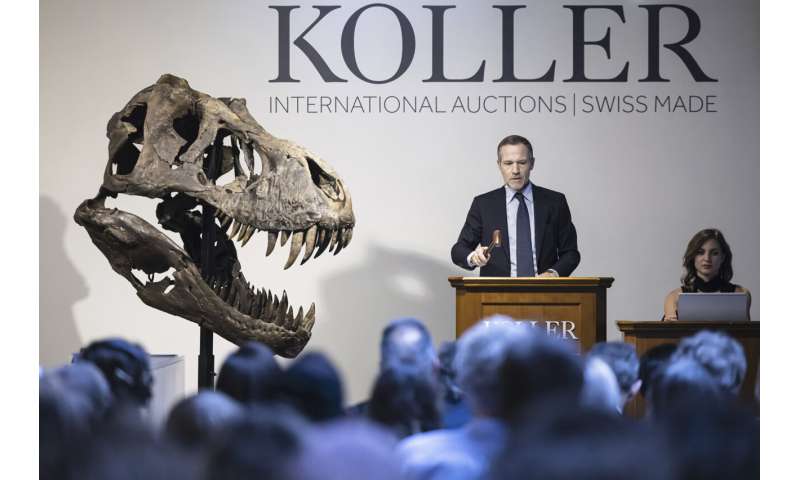 T. rex skeleton sells for more than $5M at Zurich auction
