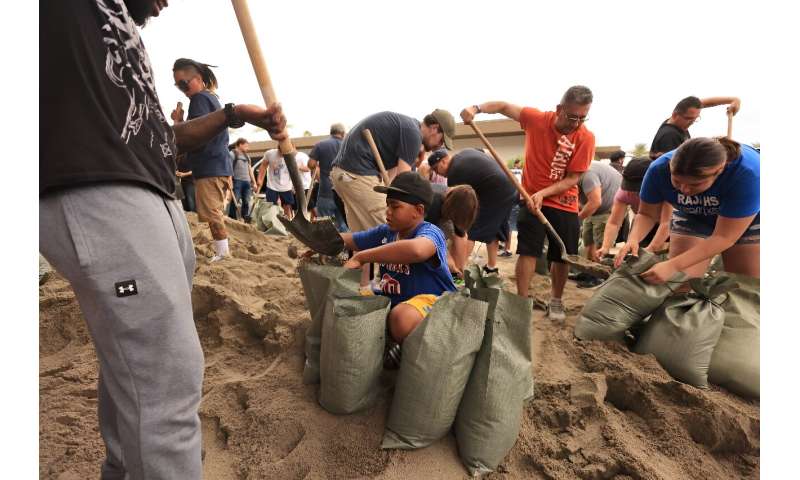 The City of Indio, California began preparing for Hilary by filling sandbags