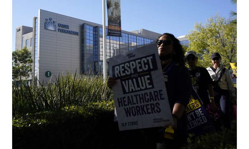 Thousands of US health care workers go on strike in multiple states over wages and staff shortages