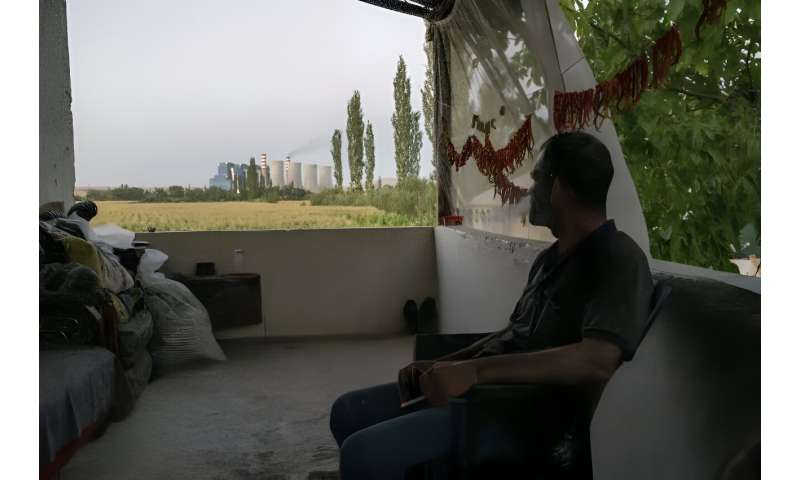 Yusuf, who watches the Afsin plant from his balcony, says pollution is harming local agriculture