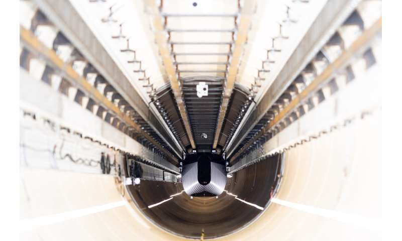 A capsule has been propelled through a hyperloop test tube in a step forward for the transit system