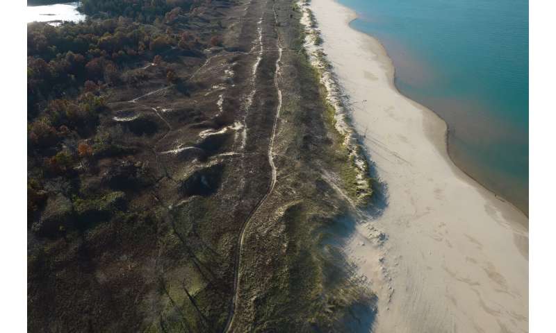 At Indiana Dunes National Park, beaches are submerged, and the eponymous dunes are collapsing