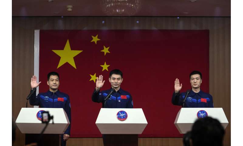 China to send three astronauts to Tiangong space station, part of its ambitious program