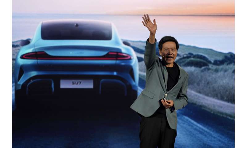 China's latest EV is a 'connected' car from smart phone and electronics maker Xiaomi