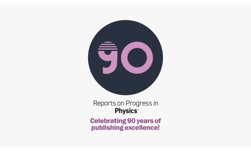 First original research papers published in IOP Publishing's prestigious journal Reports on Progress in Physics