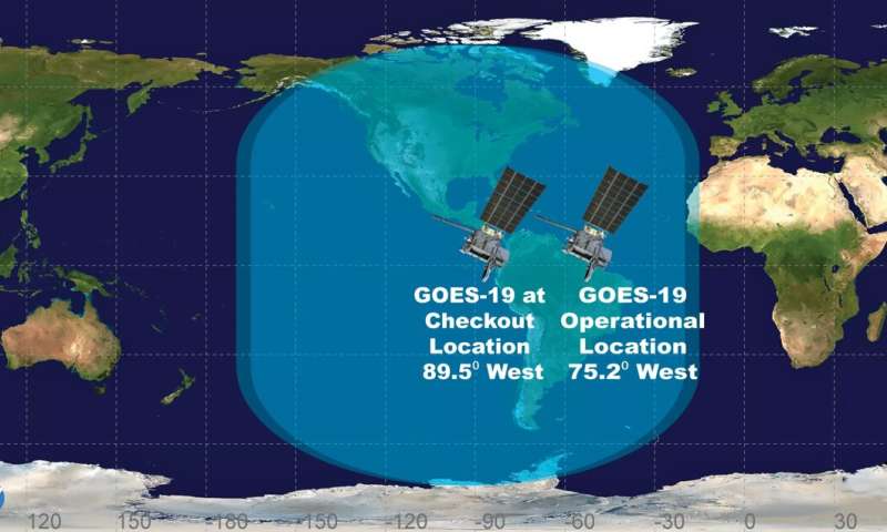 GOES-U satellite reaches geostationary orbit, now designated GOES-19