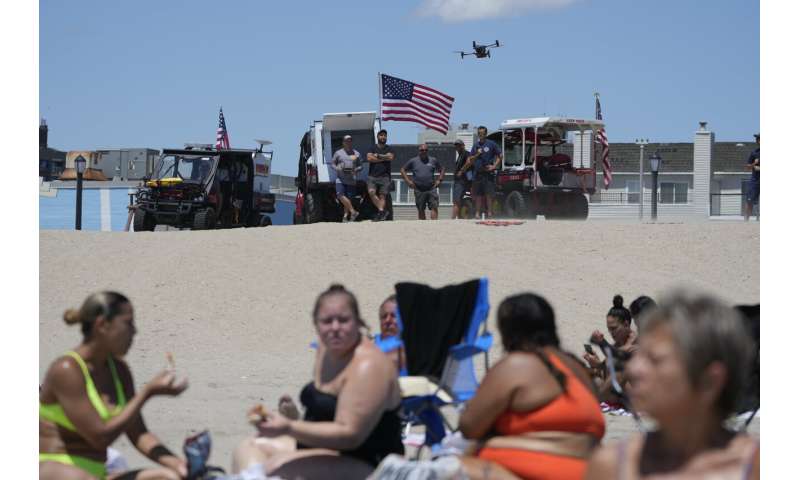 On NYC beaches, angry birds are fighting drones on patrol for sharks and swimmers