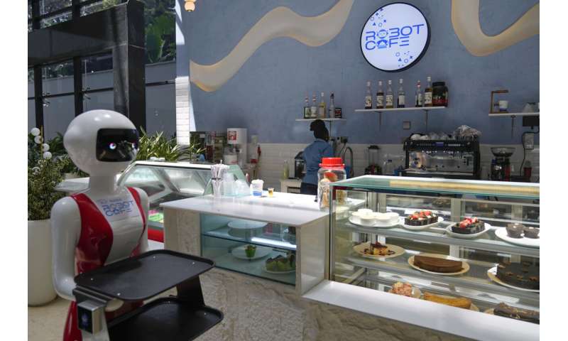 Robot waiters in Kenya create a buzz. But there are concerns about what it means for human labor