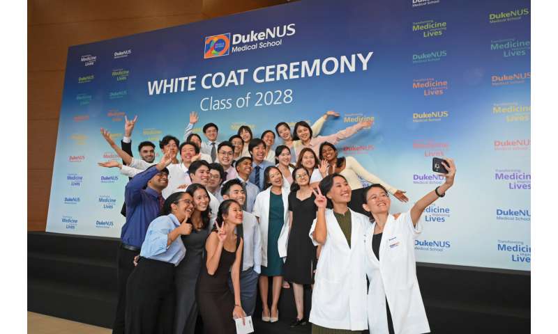 Students from diverse backgrounds join Duke-NUS' Class of 2028 to embark on their medical journeys