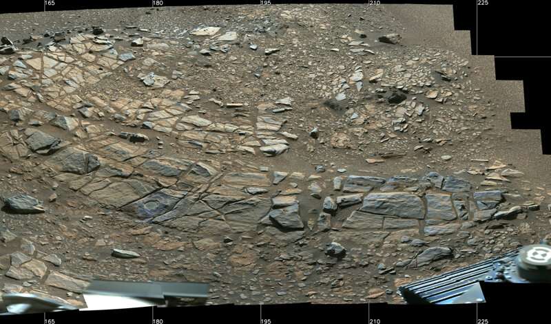 Study determines the original orientations of rocks drilled on Mars