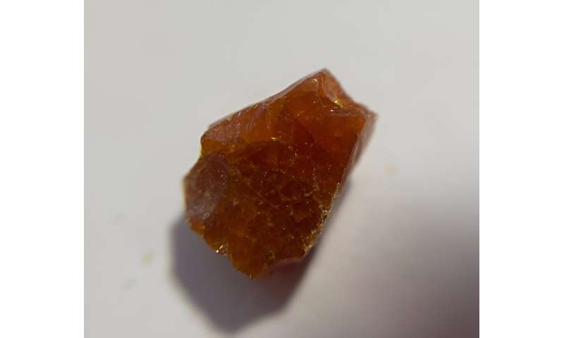 Vibrational spectra will help to distinguish amber and amber-like resins