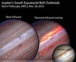 Europa helps astronomers penetrate Jupiter's lost belt