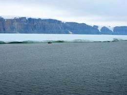 Greenland glacier calves island 4 times the size of Manhattan