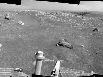 Image: Opportunity's view of Santa Maria Crater, Sol 2450